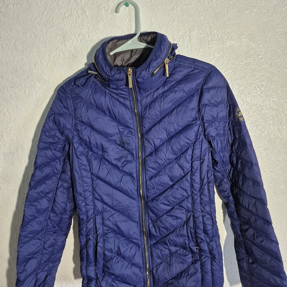 Women's Blue Quilted Jacket
